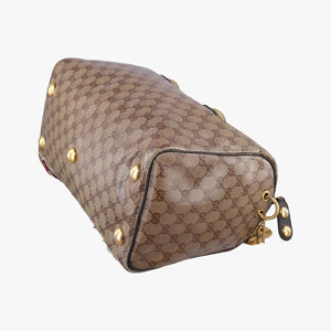 Pre-owned Gucci Babushka Brown x Multicolour PVC coated canvas 207775 handbag | stylenewstar
