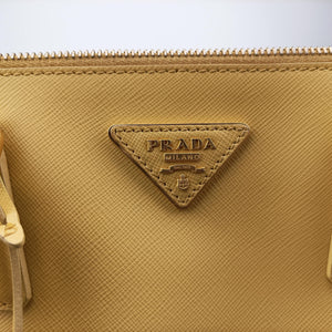 Vintage Prada Galleria Yellow SAFFIANO Leather BN1786 shoulderbag | stylenewstar