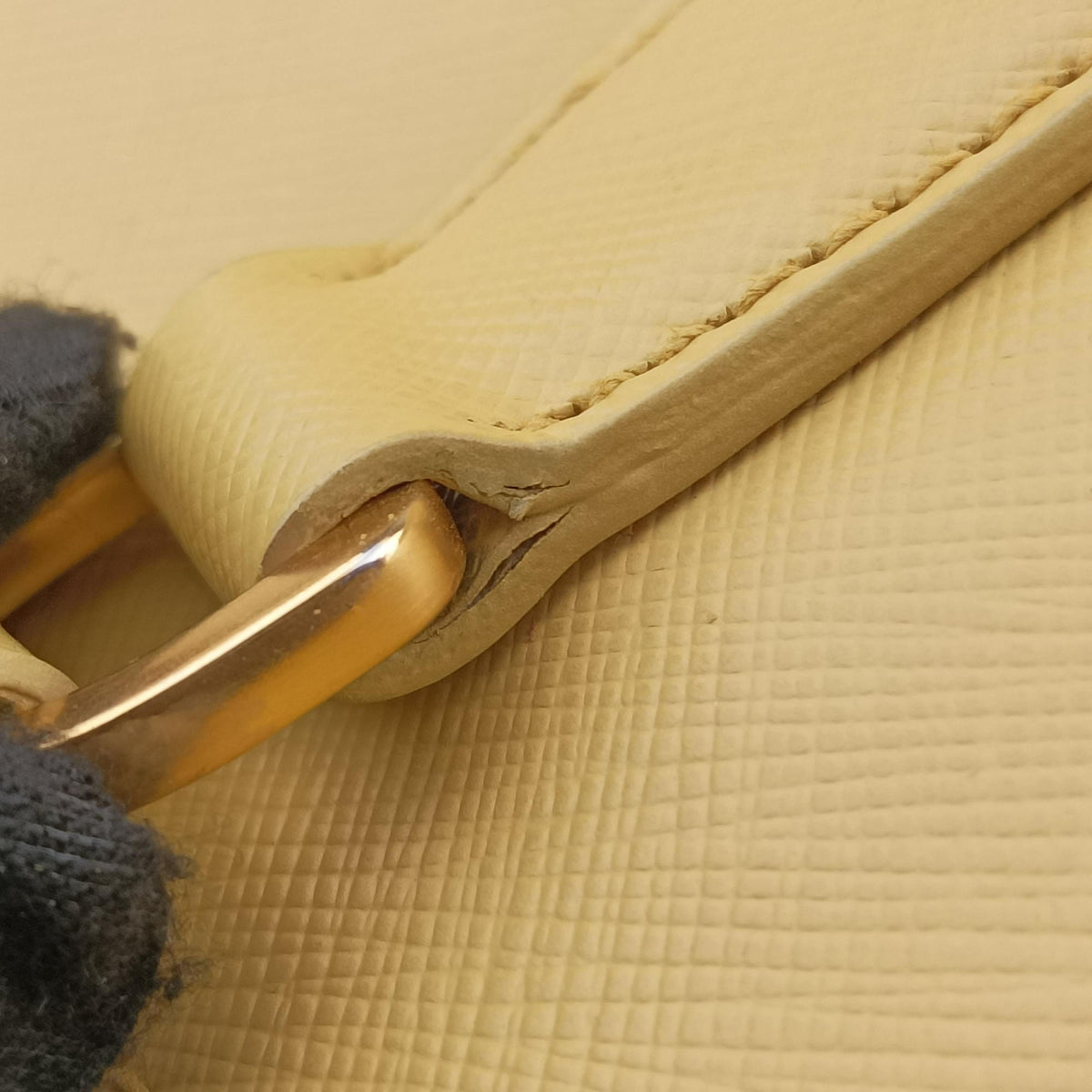Vintage Prada Galleria Yellow SAFFIANO Leather BN1786 shoulderbag | stylenewstar