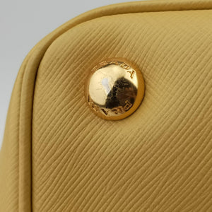 Vintage Prada Galleria Yellow SAFFIANO Leather BN1786 shoulderbag | stylenewstar