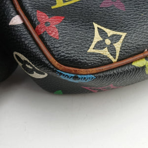 Pre-owned Louis Vuitton Pochette Accessoires Noir Monogram Multicolor M92648 shoulderbag | stylenewstar