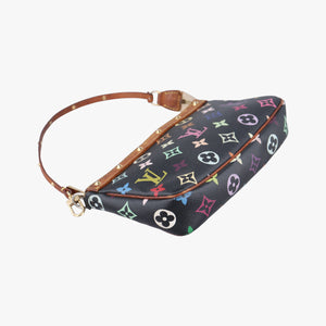 Pre-owned Louis Vuitton Pochette Accessoires Noir Monogram Multicolor M92648 shoulderbag | stylenewstar