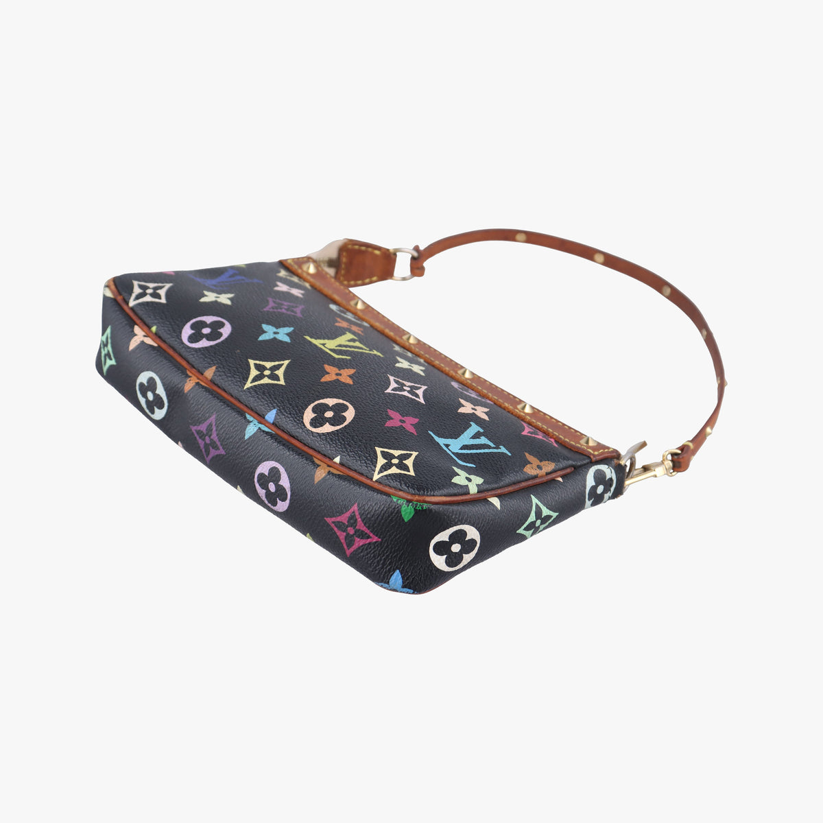 Pre-owned Louis Vuitton Pochette Accessoires Noir Monogram Multicolor M92648 shoulderbag | stylenewstar
