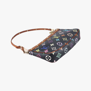 Pre-owned Louis Vuitton Pochette Accessoires Noir Monogram Multicolor M92648 shoulderbag | stylenewstar