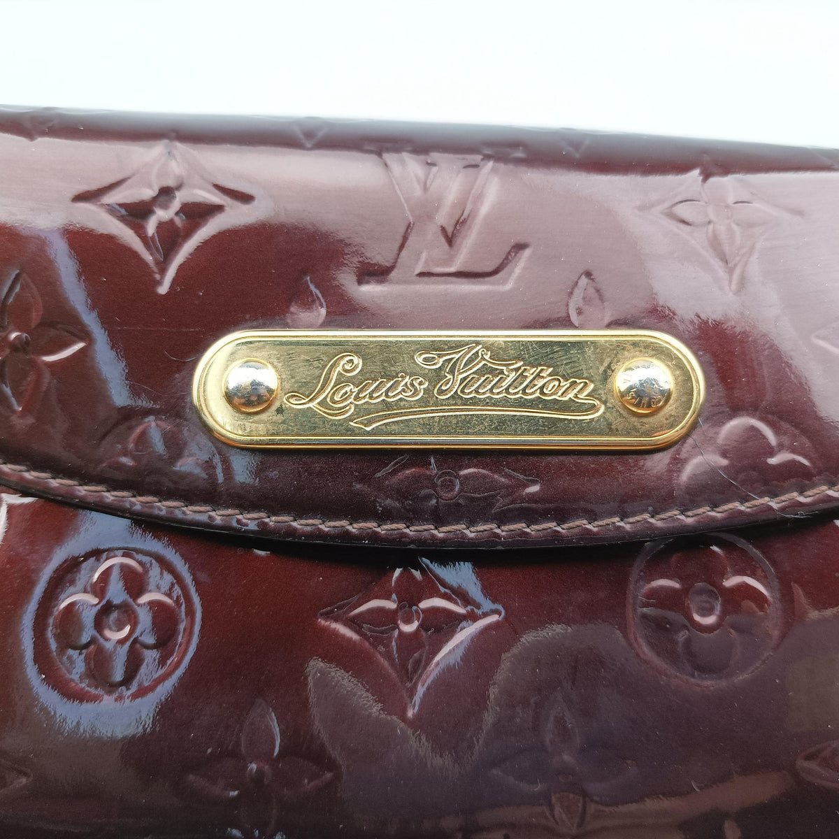 Pre-owned Louis Vuitton Sunset Boulevard Monogram Rouge Fauvist Vernis M91679 handbag | stylenewstar