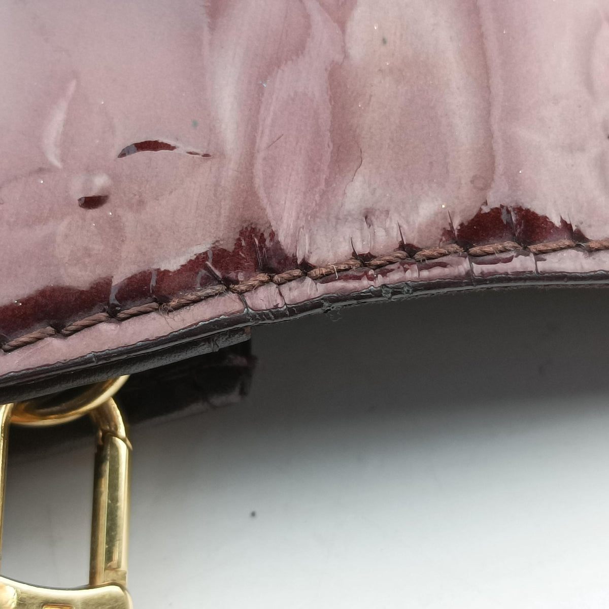 Pre-owned Louis Vuitton Sunset Boulevard Monogram Rouge Fauvist Vernis M91679 handbag | stylenewstar