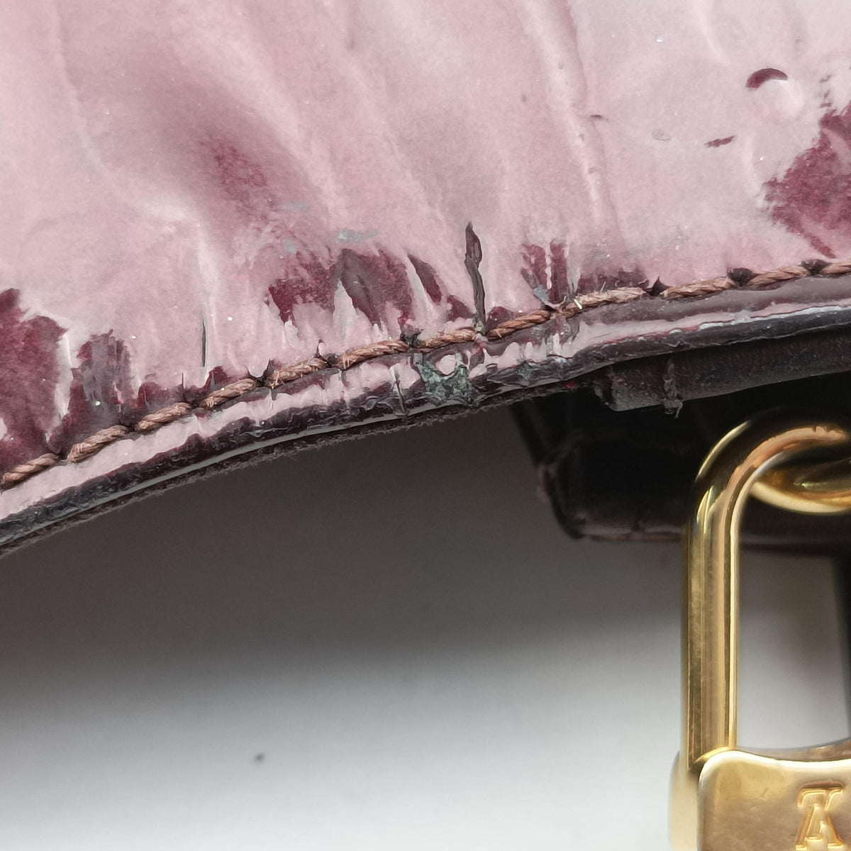 Pre-owned Louis Vuitton Sunset Boulevard Monogram Rouge Fauvist Vernis M91679 handbag | stylenewstar