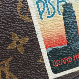 Pre-owned Louis Vuitton Felicie Pochette my lv word tour Brown×Multicolor Monogram Canvas  shoulderbag | stylenewstar