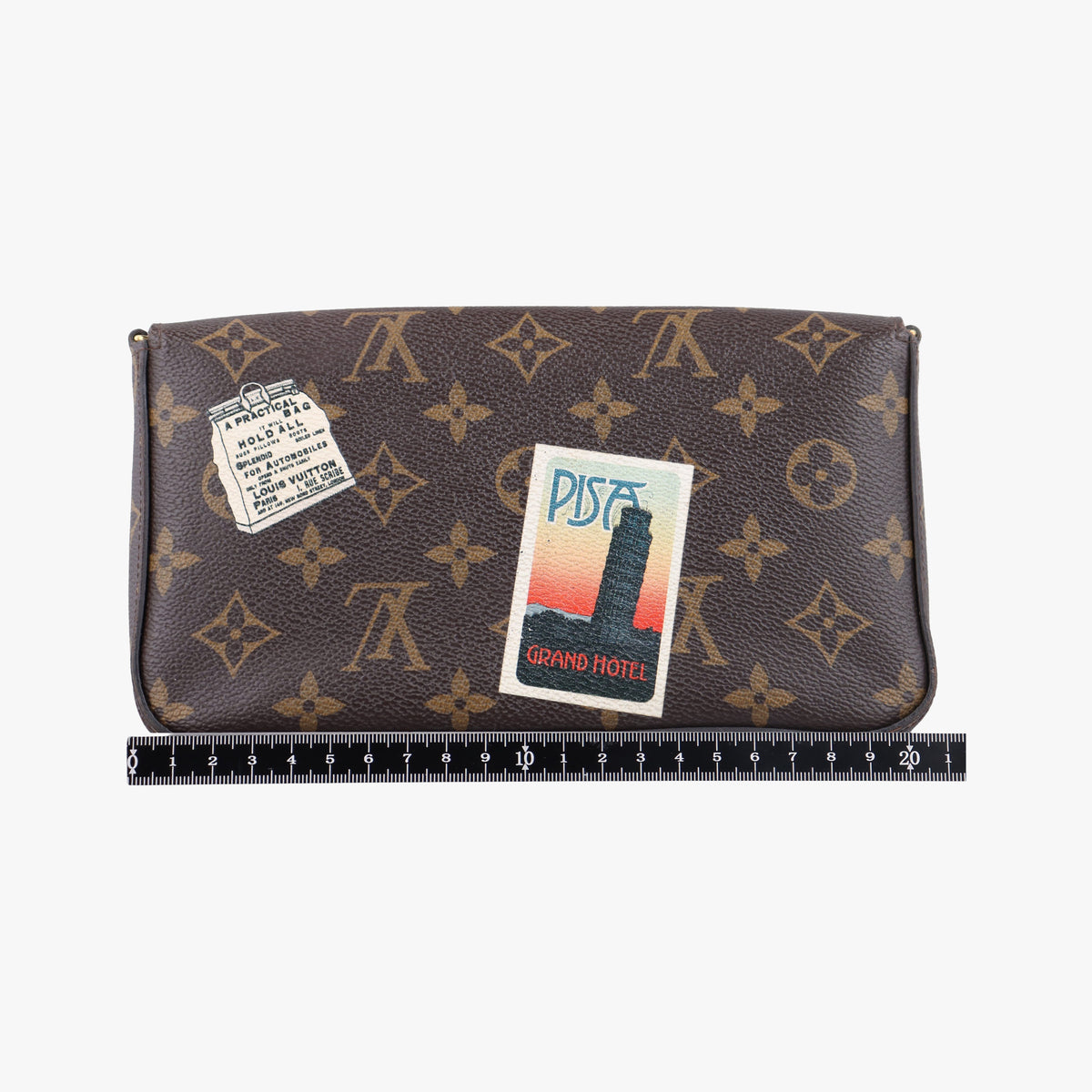 Pre-owned Louis Vuitton Felicie Pochette my lv word tour Brown×Multicolor Monogram Canvas  shoulderbag | stylenewstar