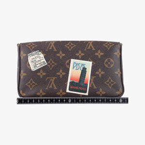 Pre-owned Louis Vuitton Felicie Pochette my lv word tour Brown×Multicolor Monogram Canvas  shoulderbag | stylenewstar