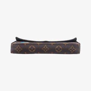 Pre-owned Louis Vuitton Felicie Pochette my lv word tour Brown×Multicolor Monogram Canvas  shoulderbag | stylenewstar