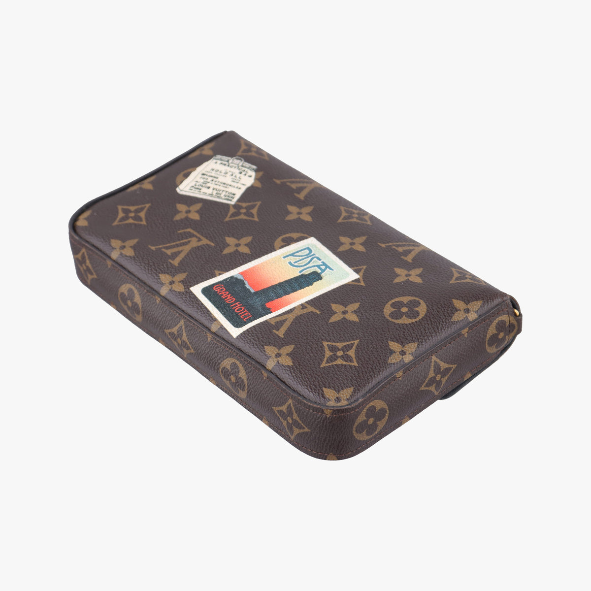 Pre-owned Louis Vuitton Felicie Pochette my lv word tour Brown×Multicolor Monogram Canvas  shoulderbag | stylenewstar