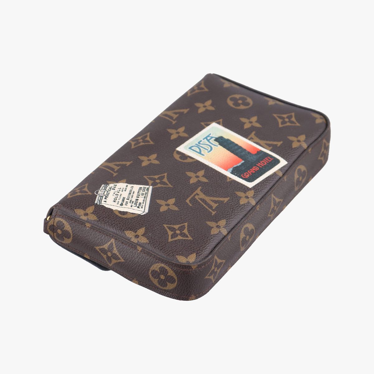 Pre-owned Louis Vuitton Felicie Pochette my lv word tour Brown×Multicolor Monogram Canvas  shoulderbag | stylenewstar