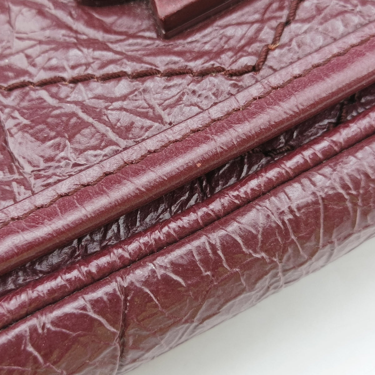 Pre-owned Yves Saint Laurent Niki Burgundy Leather 583103 shoulderbag | stylenewstar