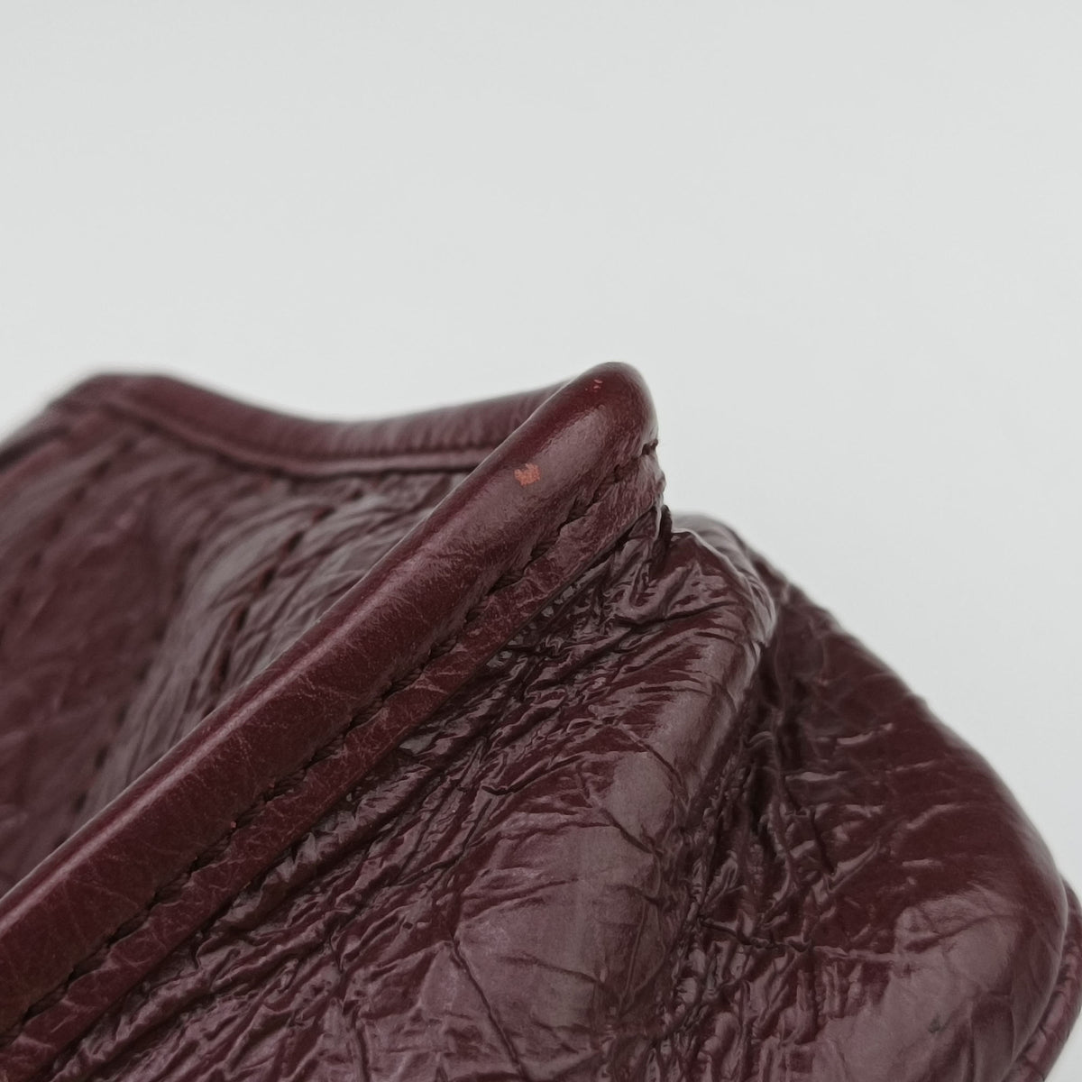 Pre-owned Yves Saint Laurent Niki Burgundy Leather 583103 shoulderbag | stylenewstar