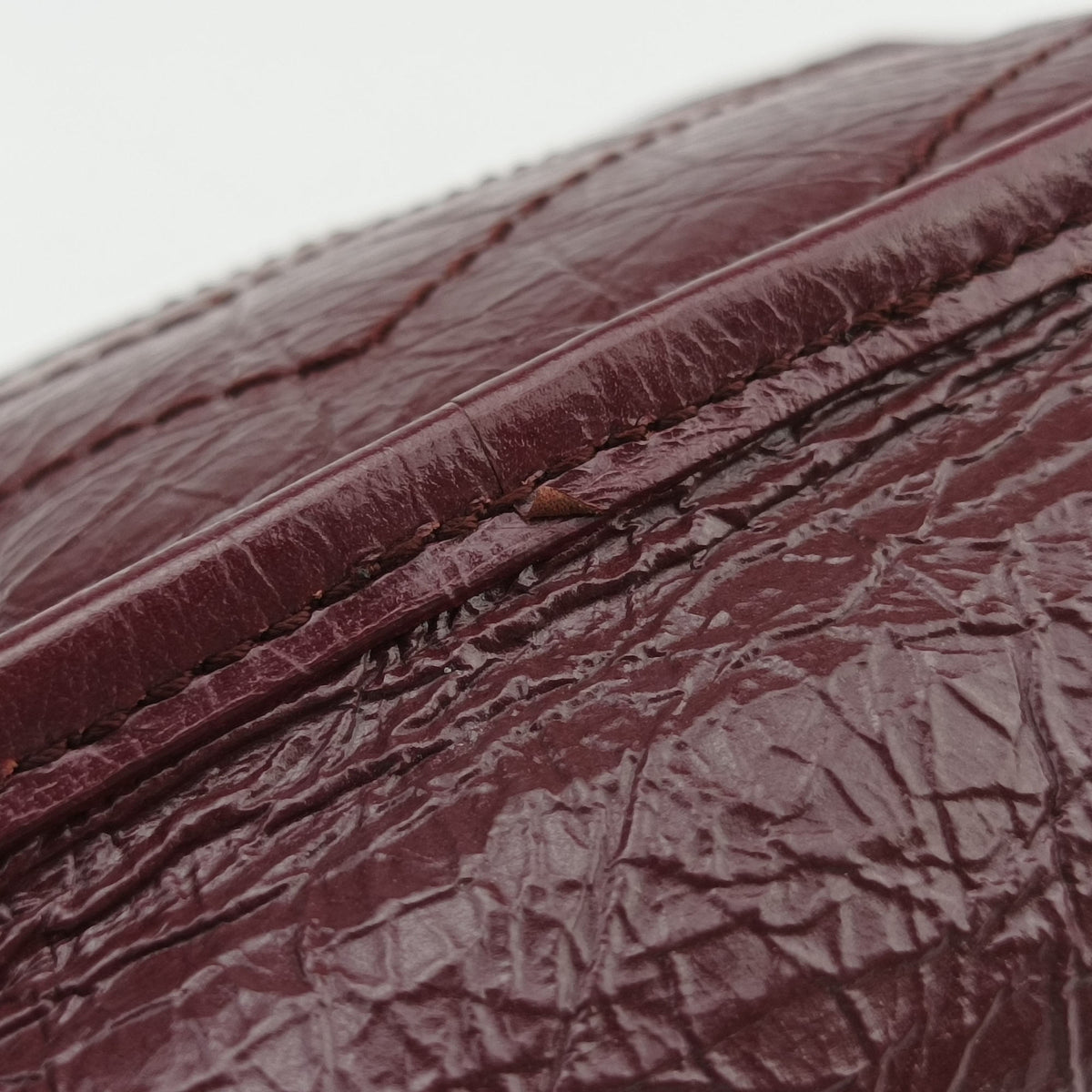Pre-owned Yves Saint Laurent Niki Burgundy Leather 583103 shoulderbag | stylenewstar