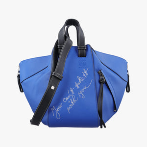 Secondhand Loewe Hammock Blue leather  shoulderbag | stylenewstar