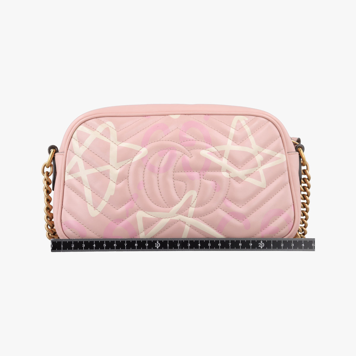 Pre-owned Gucci GG Marmont Pink Leather 447632 shoulderbag | stylenewstar