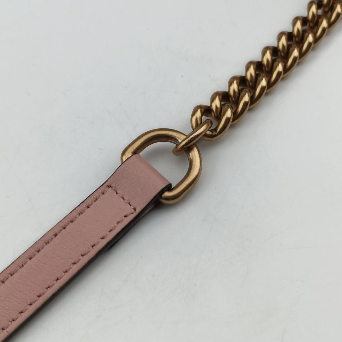 Pre-owned Gucci GG Marmont Pink Leather 447632 shoulderbag | stylenewstar