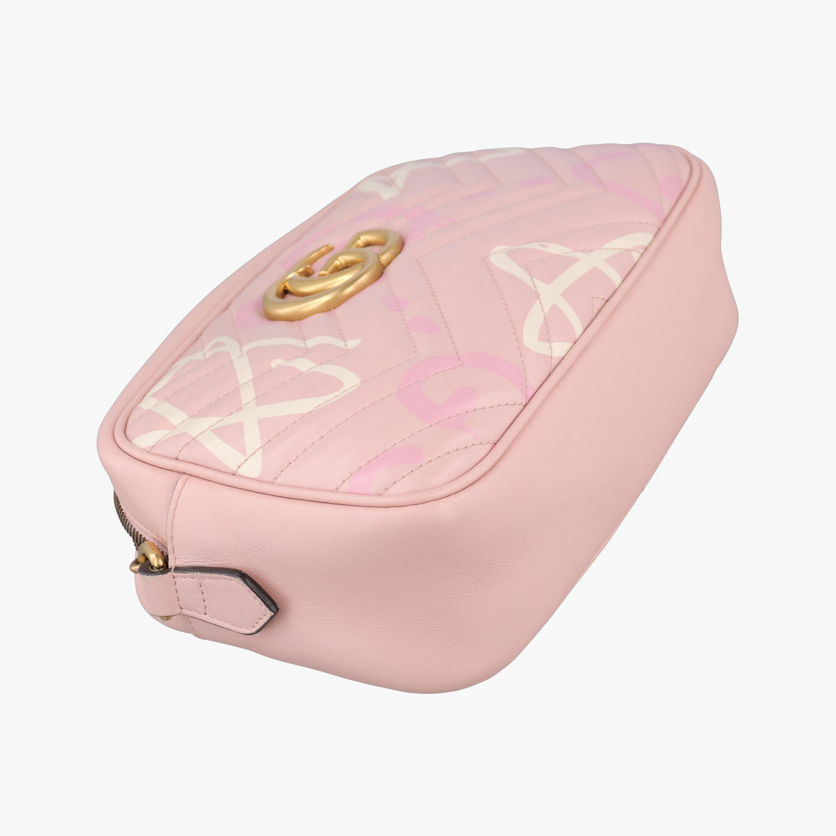 Pre-owned Gucci GG Marmont Pink Leather 447632 shoulderbag | stylenewstar