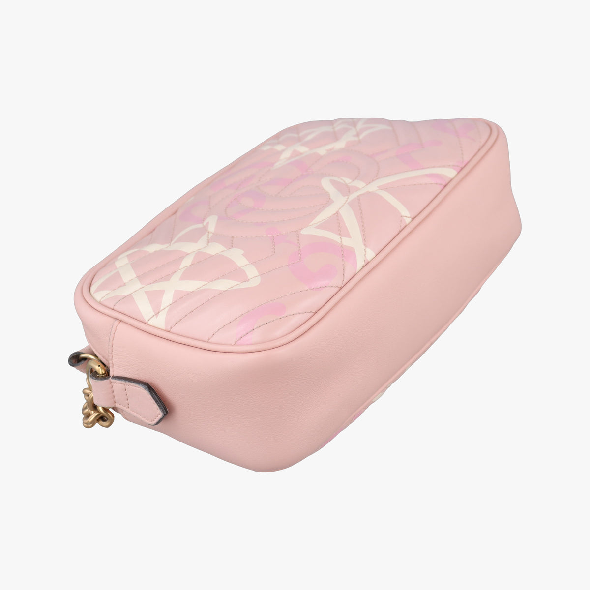 Pre-owned Gucci GG Marmont Pink Leather 447632 shoulderbag | stylenewstar