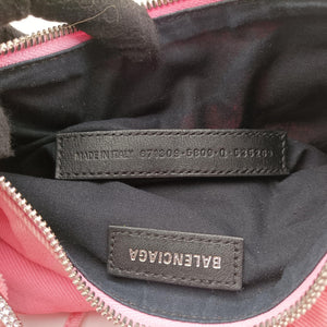 Pre-owned Balenciaga Le Cagole mini Pink cloth  shoulderbag | stylenewstar