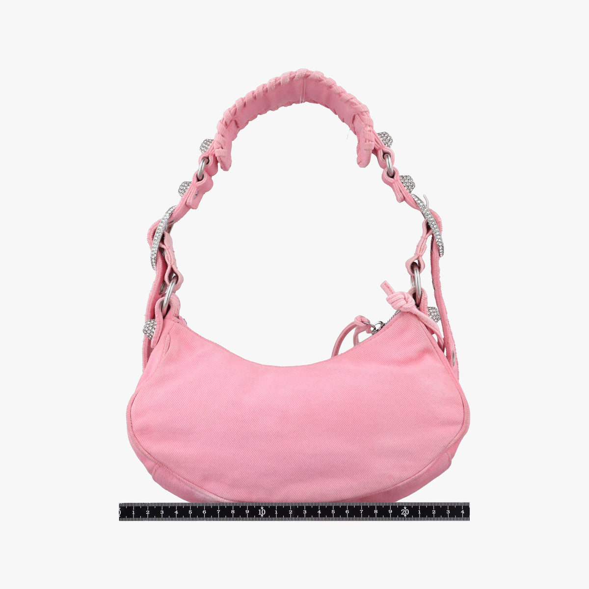Pre-owned Balenciaga Le Cagole mini Pink cloth  shoulderbag | stylenewstar