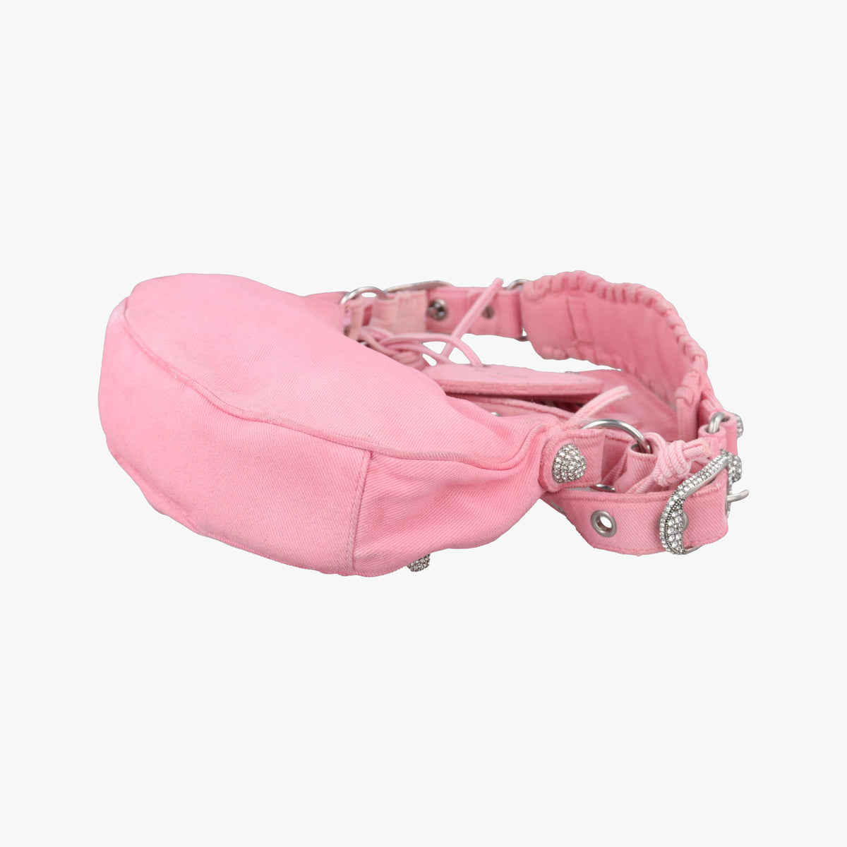 Pre-owned Balenciaga Le Cagole mini Pink cloth  shoulderbag | stylenewstar