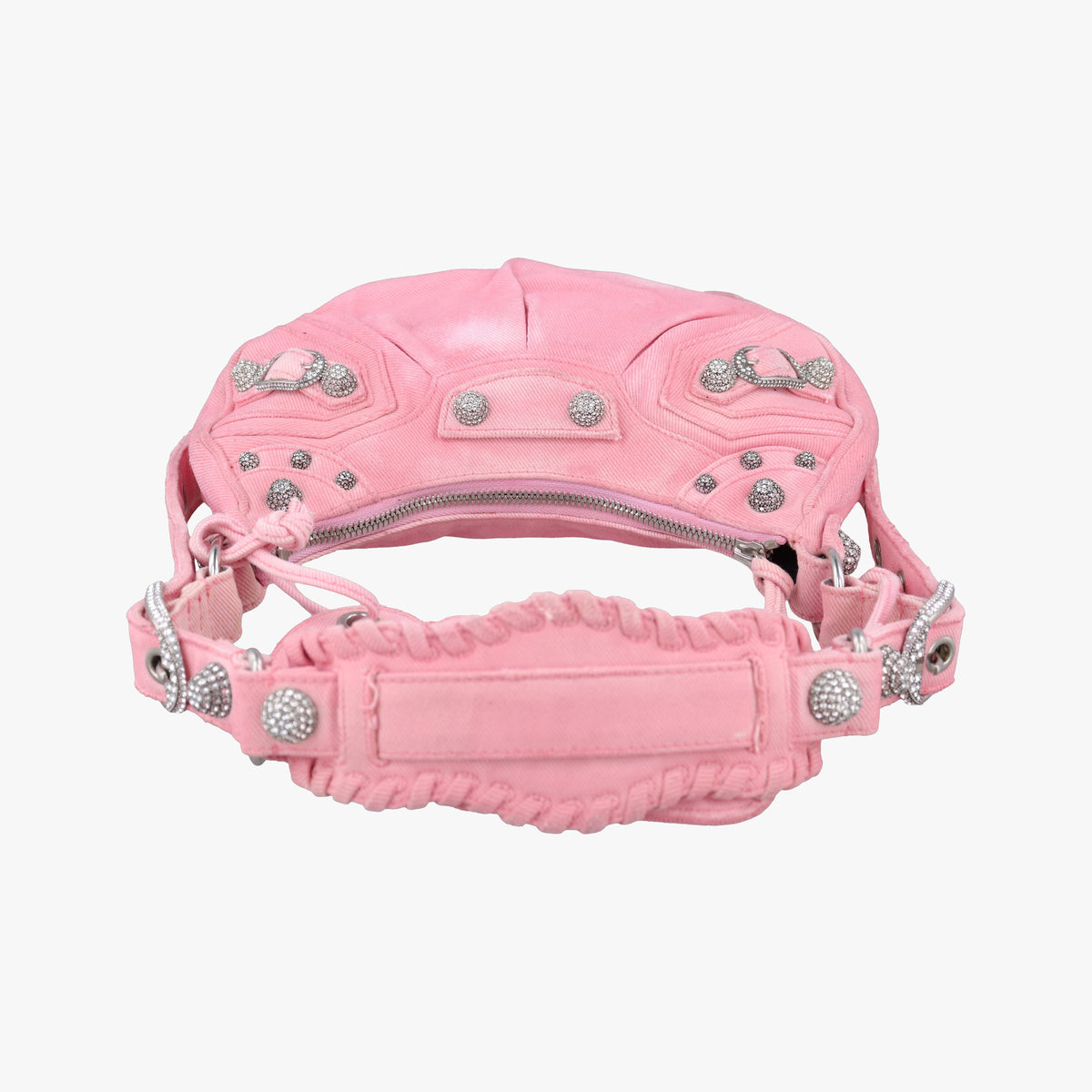 Pre-owned Balenciaga Le Cagole mini Pink cloth  shoulderbag | stylenewstar