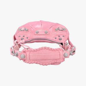 Pre-owned Balenciaga Le Cagole mini Pink cloth  shoulderbag | stylenewstar