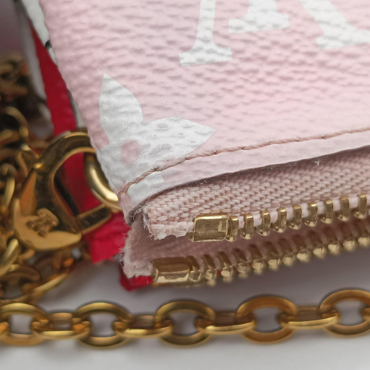 Pre-owned Louis Vuitton Pochette Double Zip ROUGE Monogram Giant M67561 shoulderbag | stylenewstar