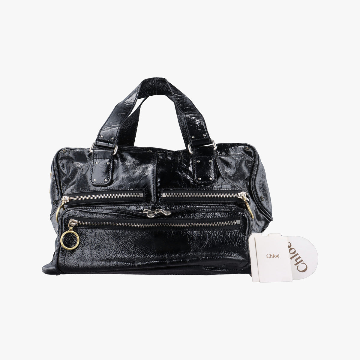Vintage Chloe Betty Black Patent  handbag | stylenewstar