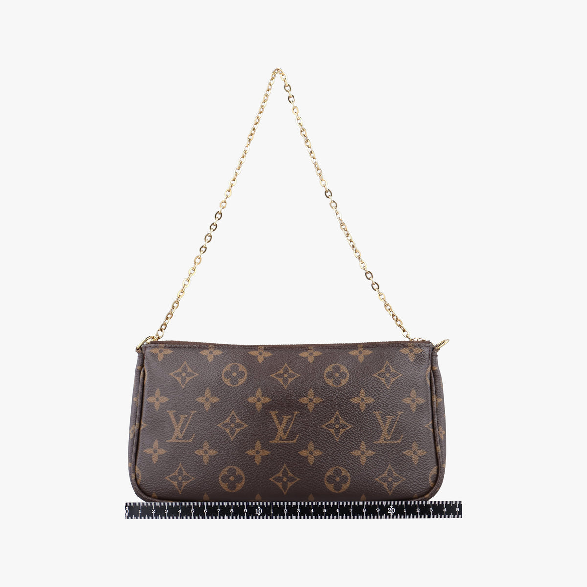 Pre-owned Louis Vuitton Multipochette Accessoires Brown x Rose Claire Monogram canvas M44840 shoulderbag | stylenewstar