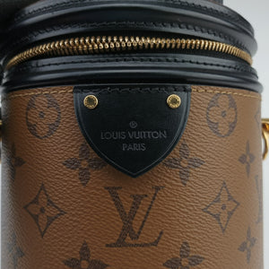 Pre-owned Louis Vuitton Cannes Brown × Black Monogram Reverse M43986 shoulderbag | stylenewstar