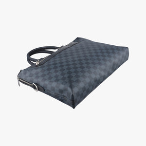 Vintage Louis Vuitton Porte-Documents Jour NM cobalt Damier canvas N41589 handbag | stylenewstar