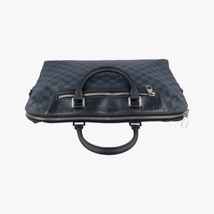 Vintage Louis Vuitton Porte-Documents Jour NM cobalt Damier canvas N41589 handbag | stylenewstar