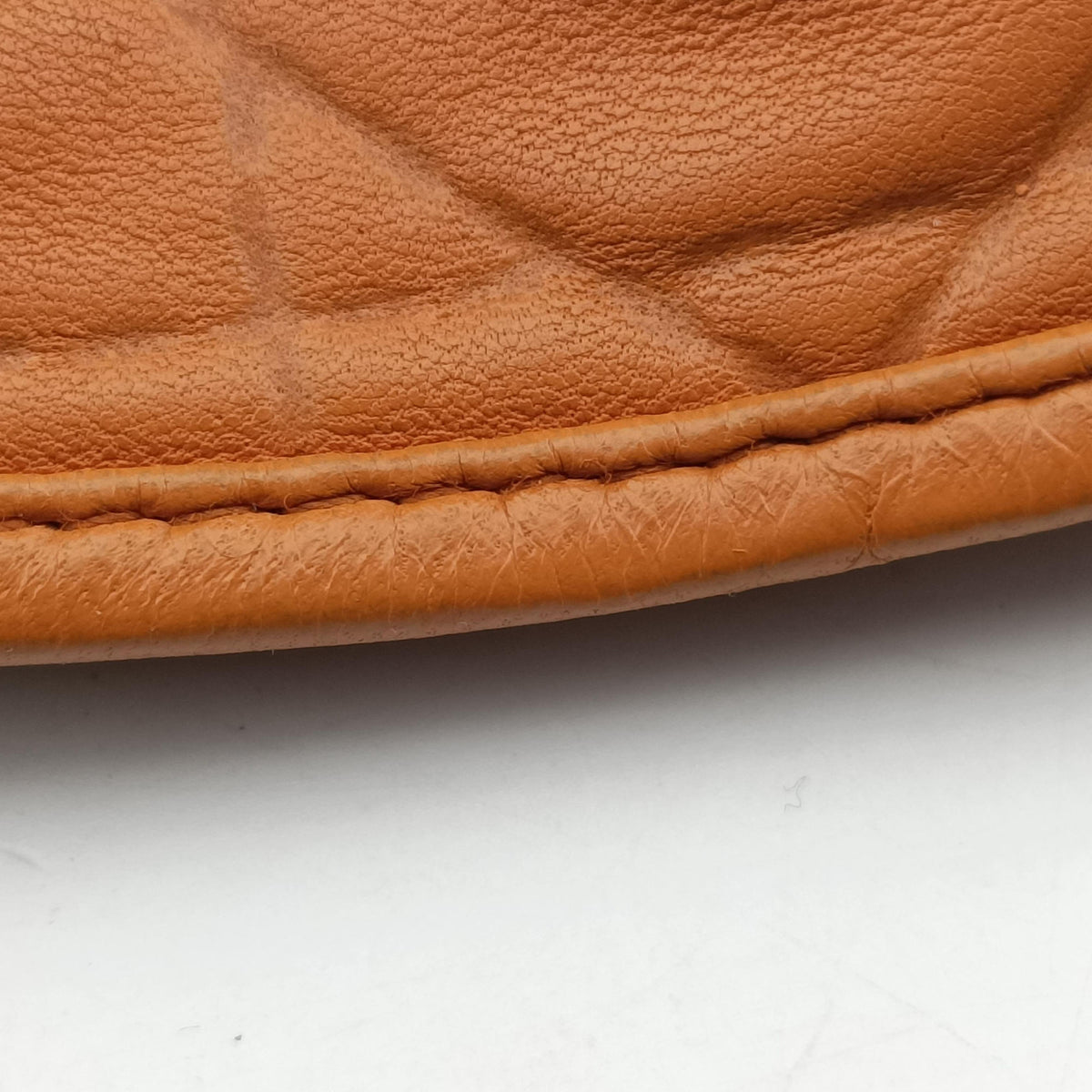 Pre-owned Christian Dior Soft Lady Dior Cannage Orange Lambskin  shoulderbag | stylenewstar