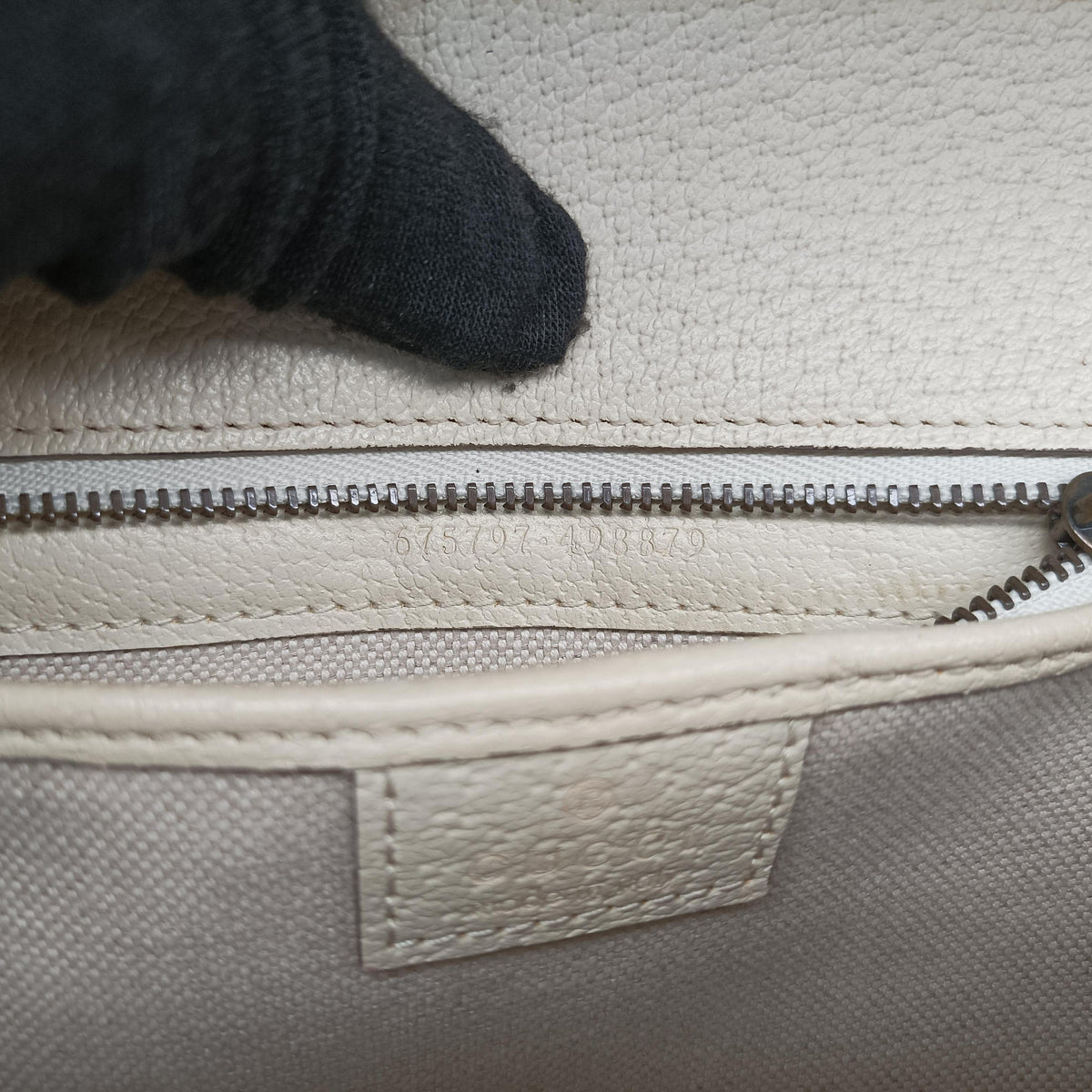 Vintage Gucci New Bamboo White canvas×leather 675797 shoulderbag | stylenewstar