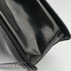Pre-owned Chanel Jetsetter Boy Shopping Tote Black Leather A67019 shoulderbag | stylenewstar