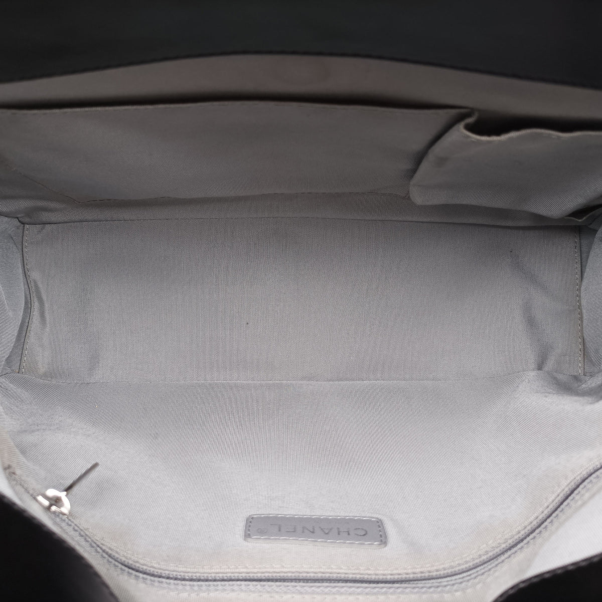 Pre-owned Chanel Jetsetter Boy Shopping Tote Black Leather A67019 shoulderbag | stylenewstar