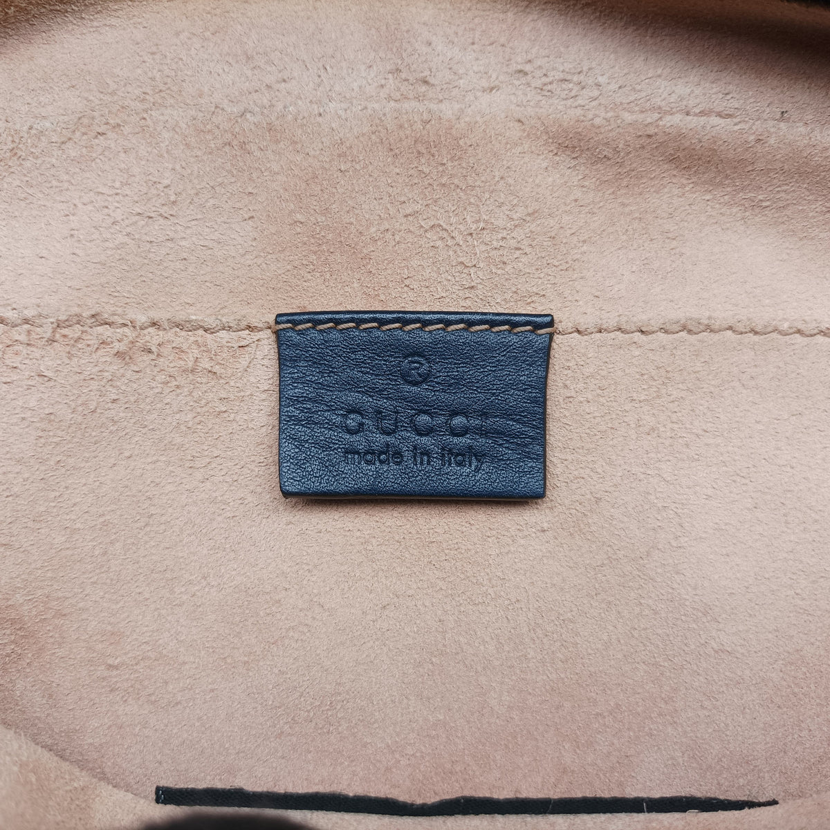 Pre-owned Gucci GG Marmont Navy×Multicolour Leather 447632 shoulderbag | stylenewstar
