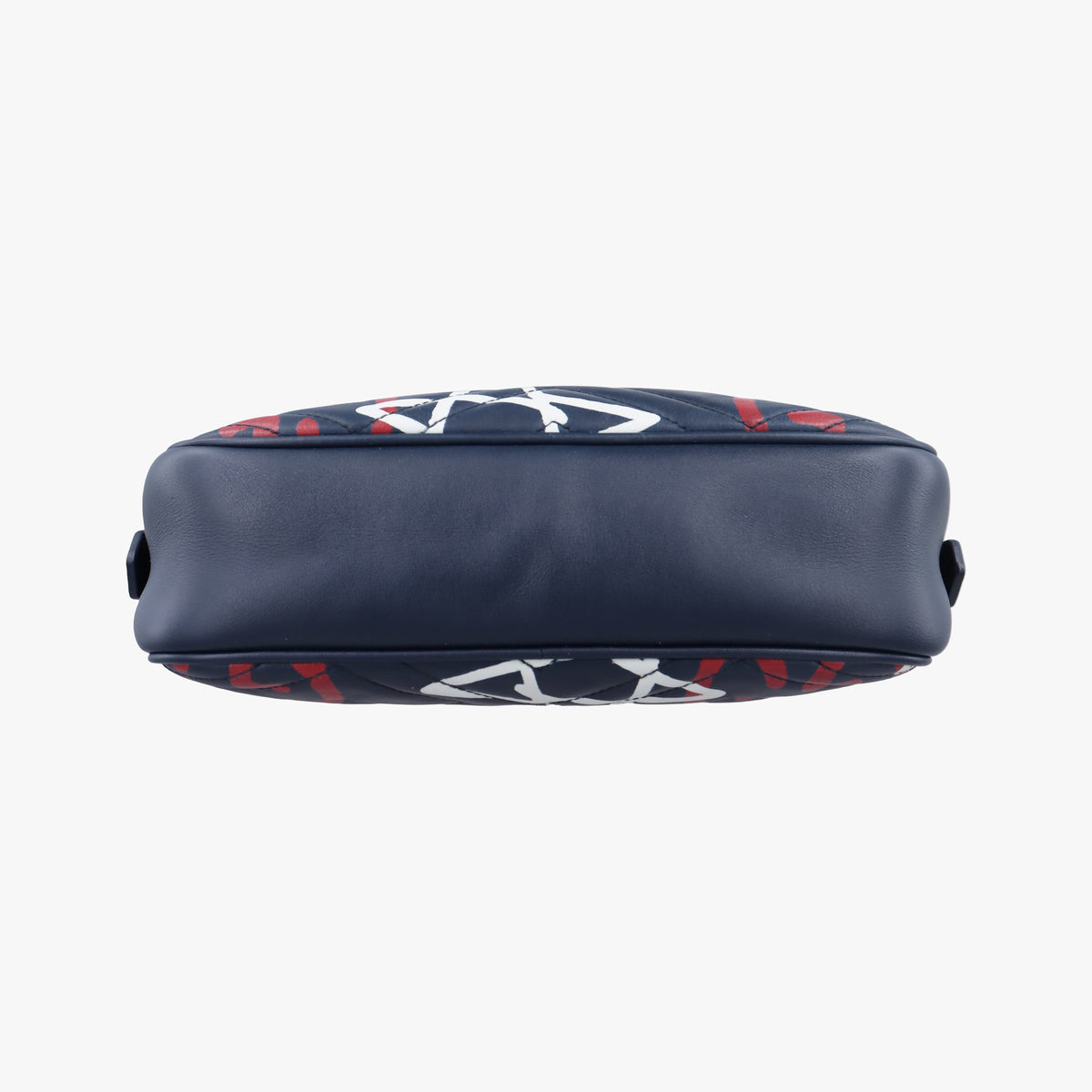 Pre-owned Gucci GG Marmont Navy×Multicolour Leather 447632 shoulderbag | stylenewstar