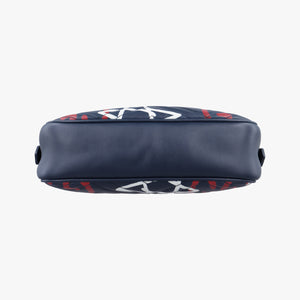 Pre-owned Gucci GG Marmont Navy×Multicolour Leather 447632 shoulderbag | stylenewstar