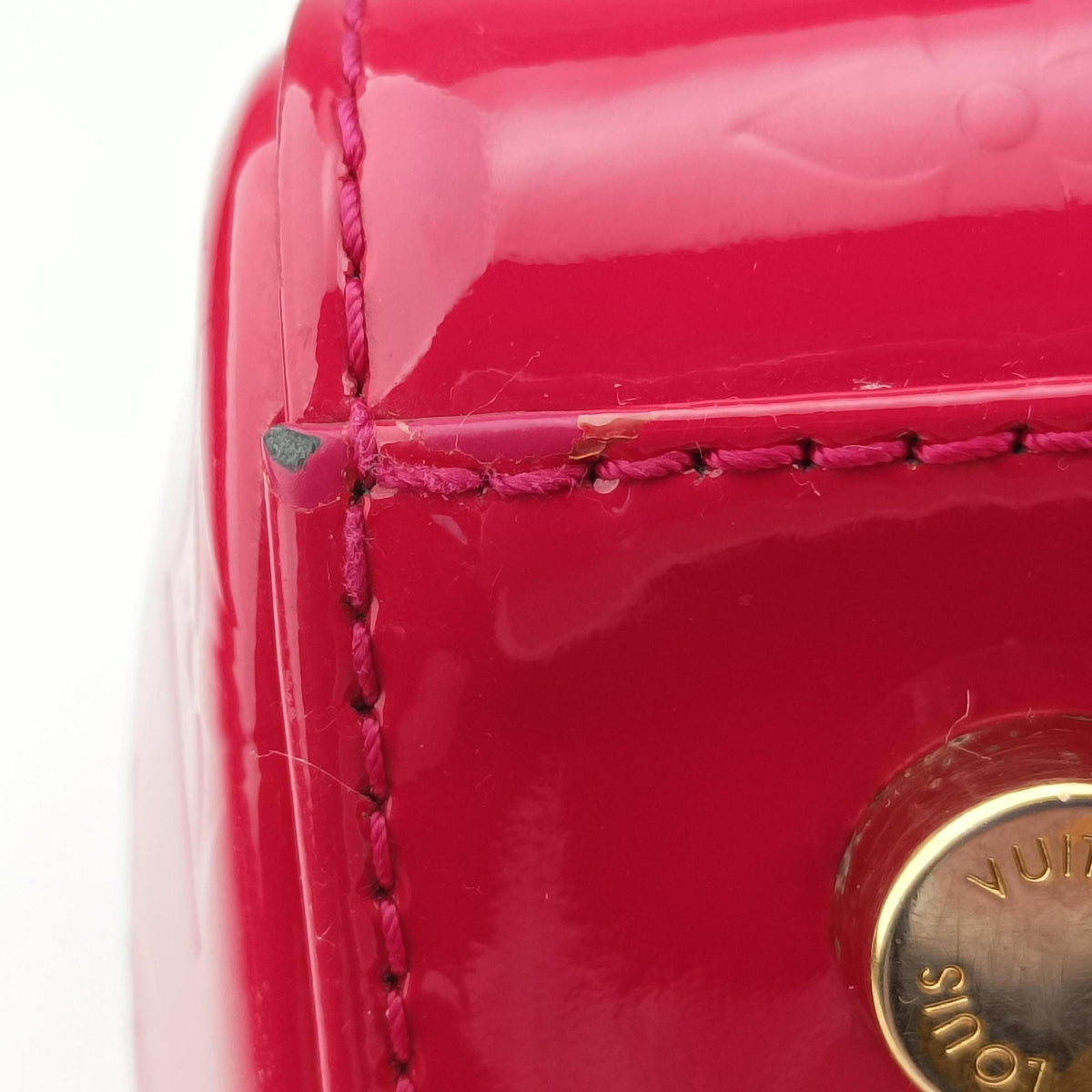Pre-owned Louis Vuitton Brea MM ROSE INDIEN Vernis M91798 shoulderbag | stylenewstar