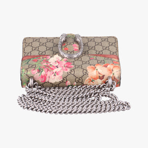 Pre-owned Gucci Dionysus beige×red×multicolor PVC coated canvas × suede 421970 shoulderbag | stylenewstar