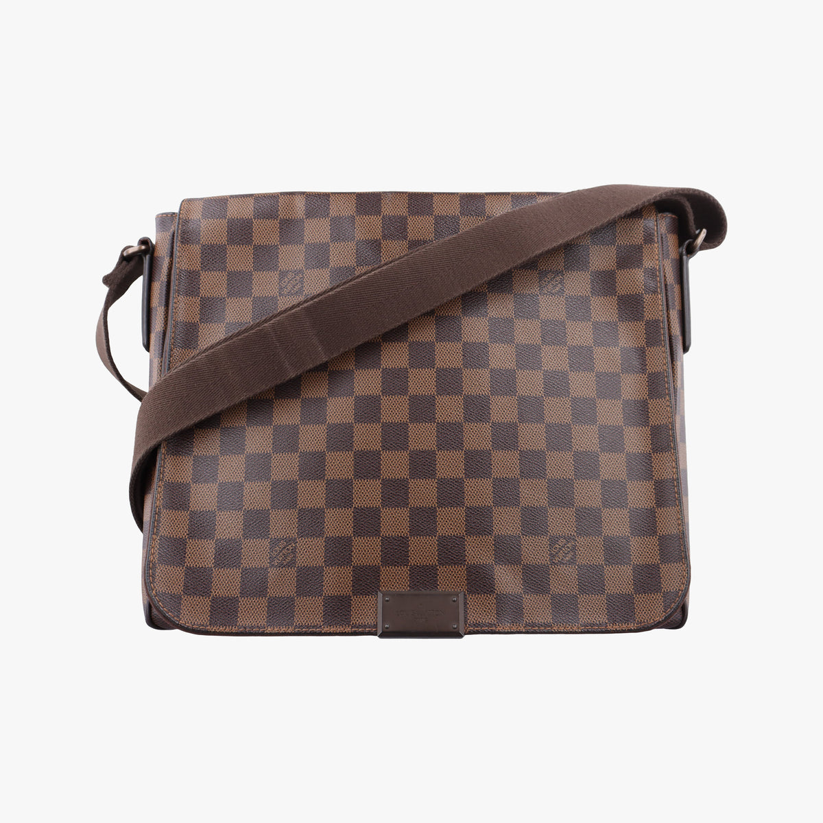 Pre-owned Louis Vuitton DISTRICT MM EBENE Damier Canvas N41212 shoulderbag | stylenewstar