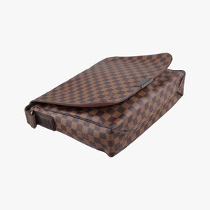 Pre-owned Louis Vuitton DISTRICT MM EBENE Damier Canvas N41212 shoulderbag | stylenewstar