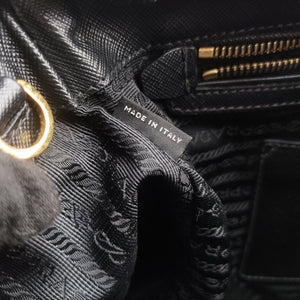 Secondhand Prada Galleria Black SAFFIANO Leather BN2274 shoulderbag | stylenewstar