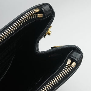 Secondhand Prada Galleria Black SAFFIANO Leather BN2274 shoulderbag | stylenewstar