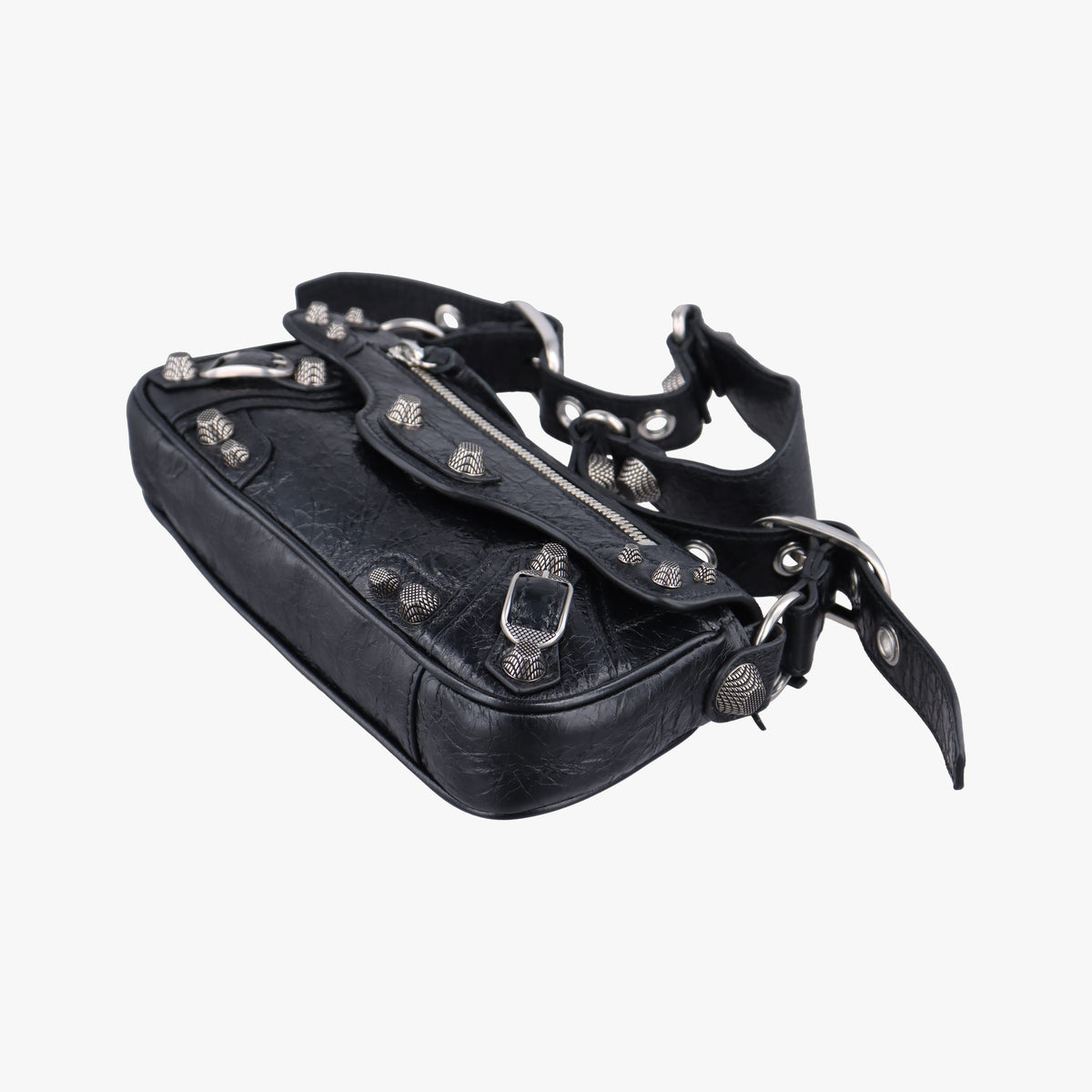 Pre-owned Balenciaga Le Cagole Black lambskin 771640 shoulderbag | stylenewstar